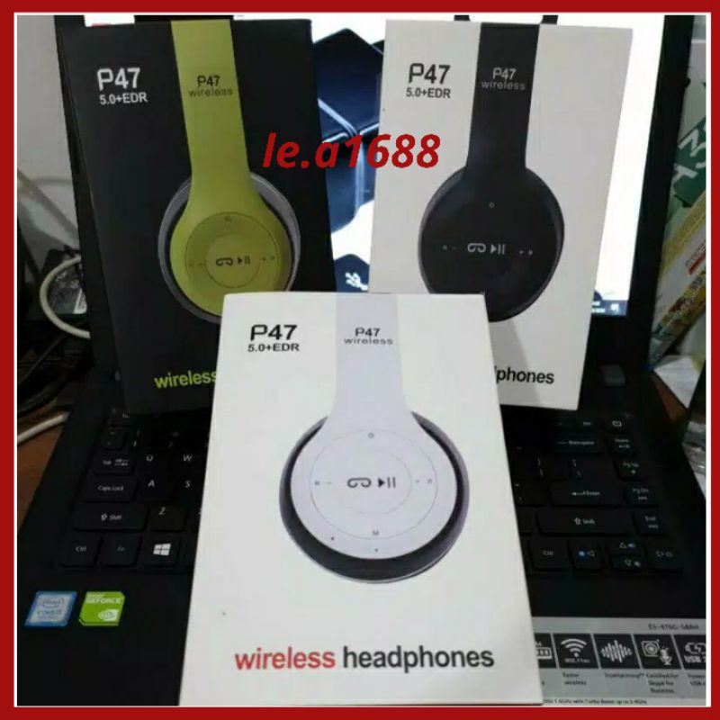 Headset Bando Bluetooh P47 Super BASS