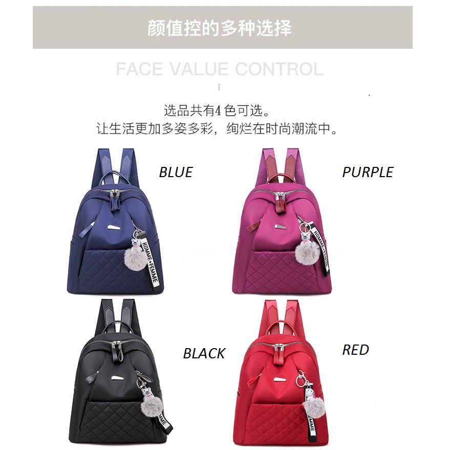 ( 2PC 1KG ) GTBI998012 NEW ARRIVAL TAS IMPORT  RANSEL TERBARU+ASESORIS