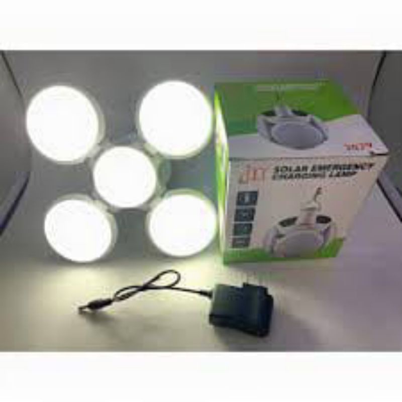 Lampu Solar Emergency LED Lipat Dragon 5 Sisi Gantung Rechargeable/ Lampu 2029 Emergency Light Solar Rechargeable LED jkt