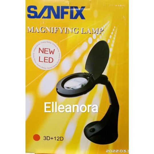 Kaca Pembesar Magnifying Lamp Lampu Service Sanfix SM-40-3/12 Original