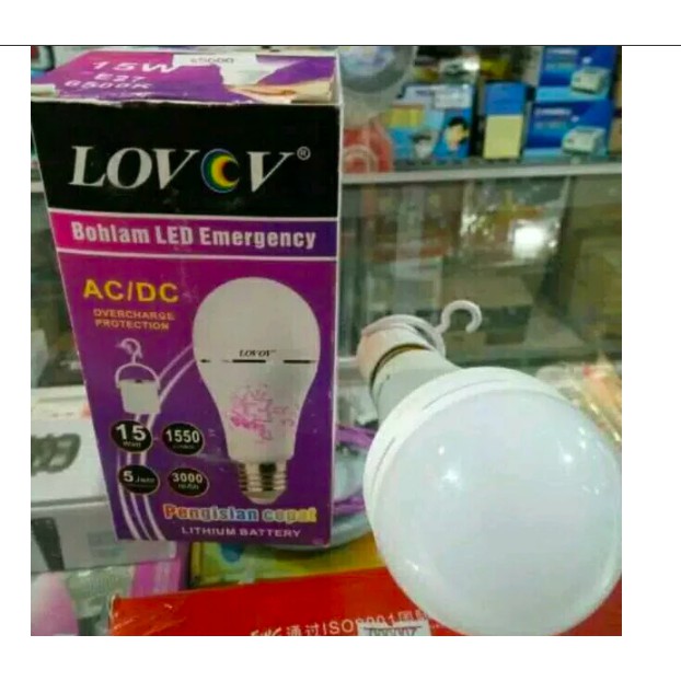 Lampu Bohlam LED Emergency LOVOV 20 Watt