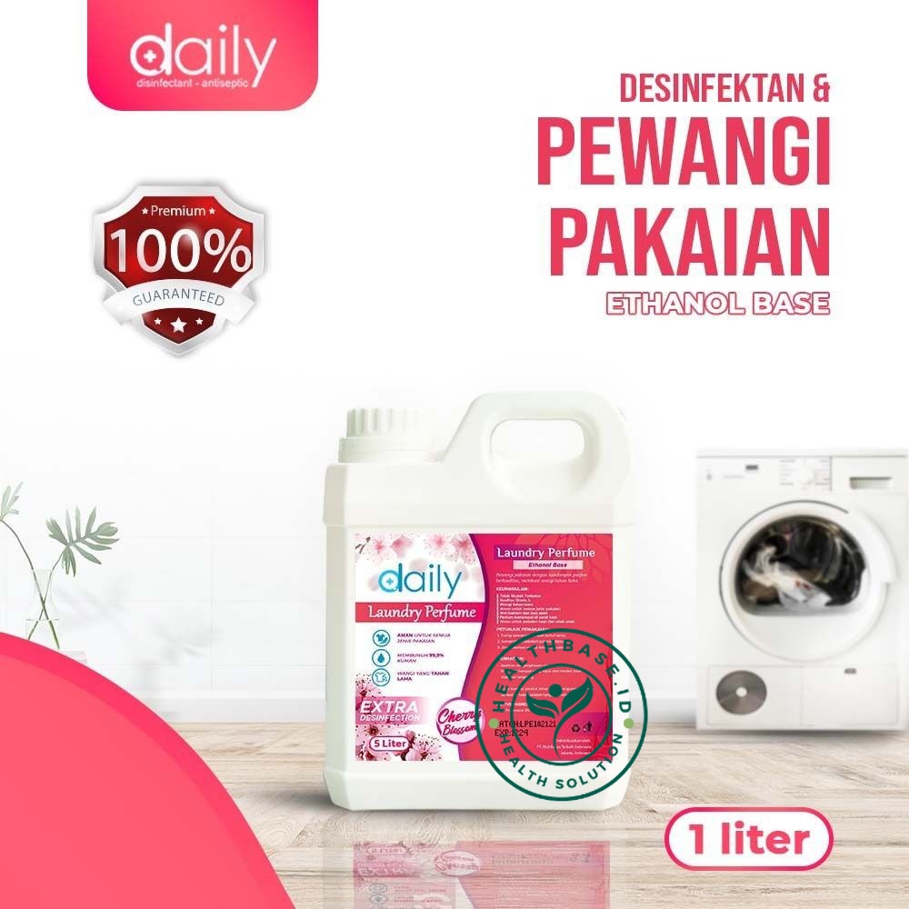 PEWANGI PAKAIAN BAJU GRADE A DAILY PARFUM LAUNDRY EXTRA DISINFECTION 1 LITER CHERRY BLOSSOM