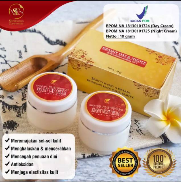 

KRASNY DAY CREAM SR12 / KRIM HERBAL / KRIM KULIT KERING / PENCERAH WAJAH / KRIM BPOM