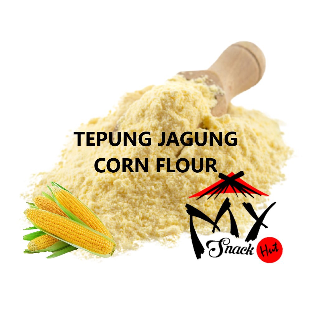 TEPUNG JAGUNG 100GR - ORGANIC YELLOW CORN MEAL FLOUR POWDER - BUBUK JAGONG KUNING HALUS MPASI ORGANIK