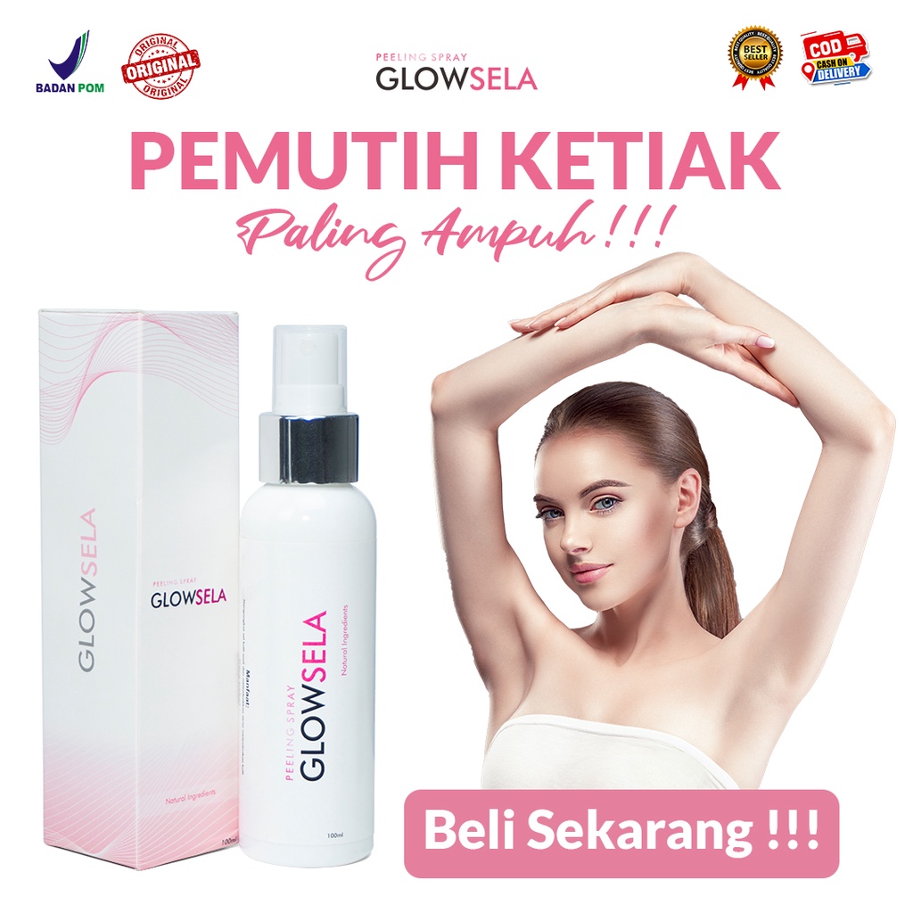 Pemutih Pencerah Kulit Bokong Selangkangan Ketiak Leher  GLOWSELA SPRAY