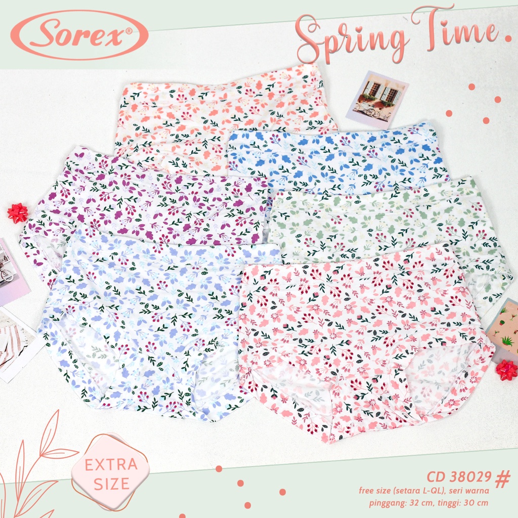 Gof SOREX CELANA DALAM WANITA SUPER SOFT MOTIF