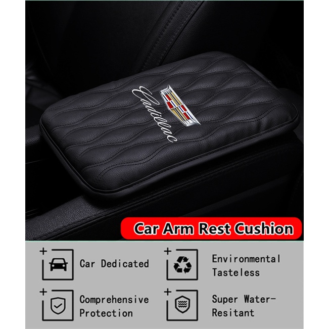 Bantalan Sandaran Tangan Mobil Universal Bahan Kulit Untuk Cadillac