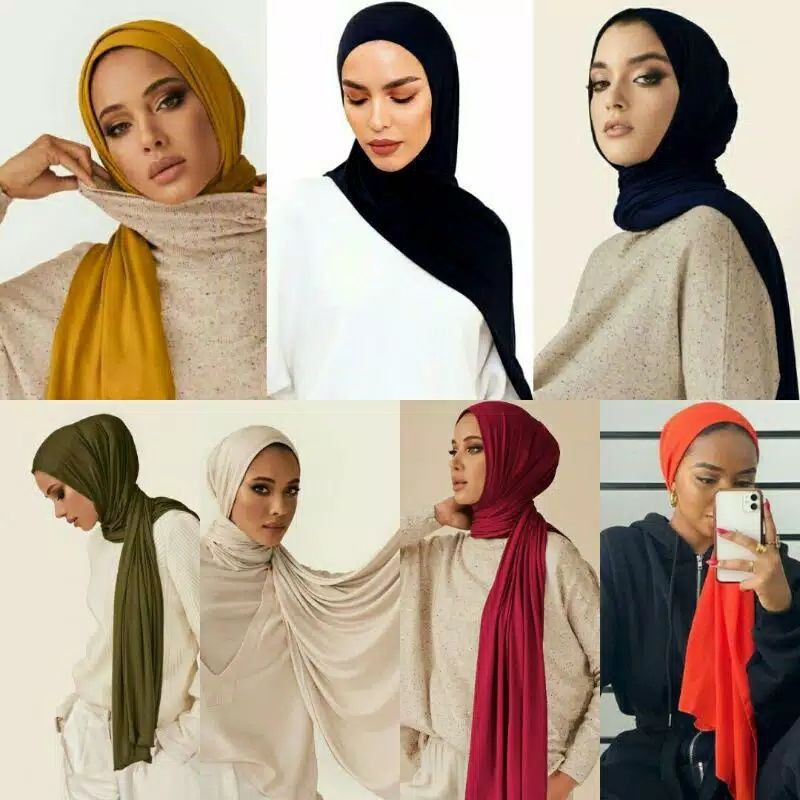 PASHMINA BAHAN KAOS RAYON SUPER AJ,D