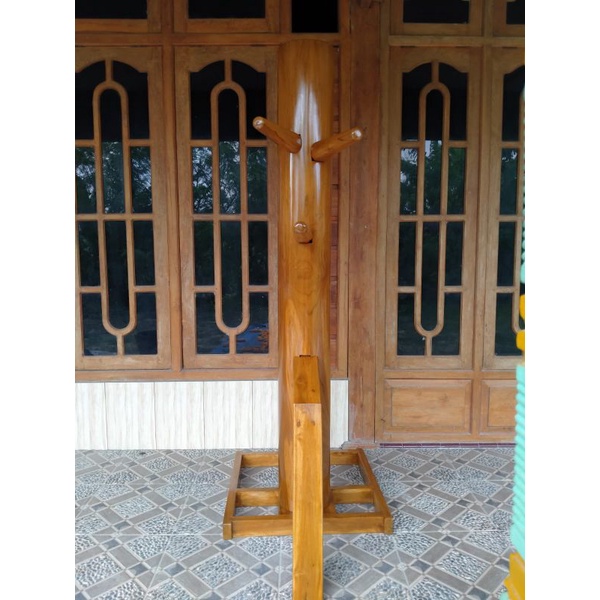 Wooden Dummy Mok Yan Jong Boneka Kayu Wing Chun Original Kayu Jati Merah The Best No 1