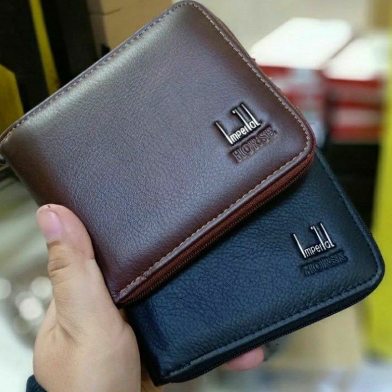 DOMPET PRIA SLETING MUTAR IMPERIAL HORSE ASLI SAPI 100% DOMPET LIPAT