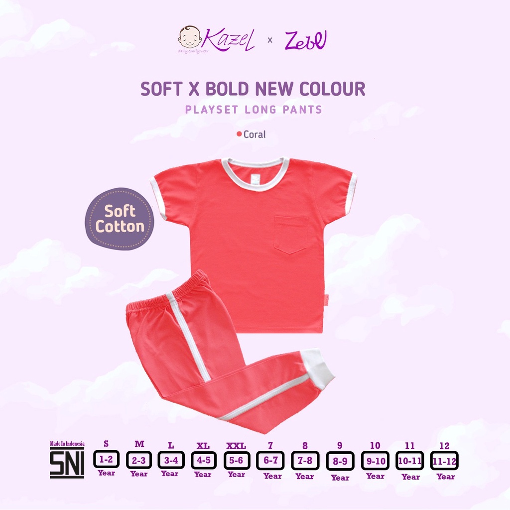 Zebe Soft Bold Playset Longpants