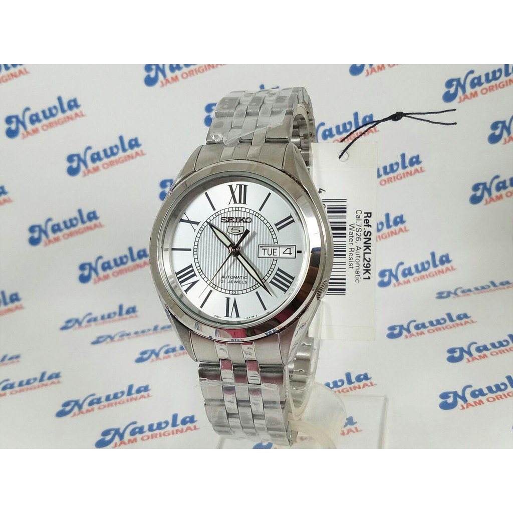 Seiko 5 SNKL29K1 Automatic Roman Marker - Jam Tangan Pria SNKL29