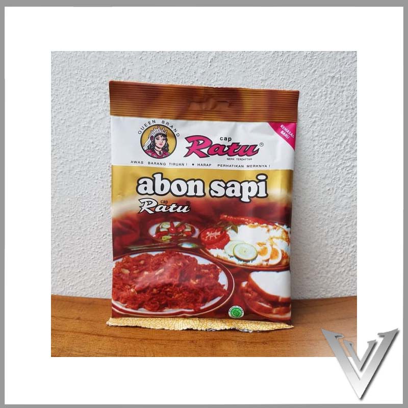 Abon Sapi Asli / Cap Ratu Emas / Dari Daging Asli / 100gr / Halal