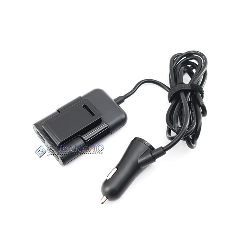 4 Port Car Charger Extended USB Charger Mobil Penumpang Belakang 1.8M