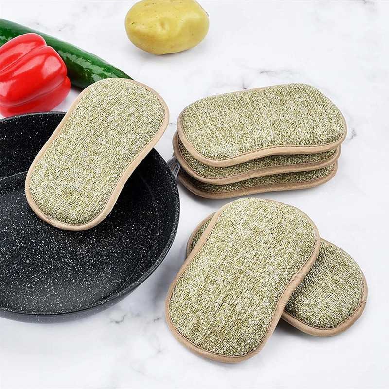 Kain Lap Dapur Microfiber 2 Sisi Serbaguna Cleaning Magic Sponge