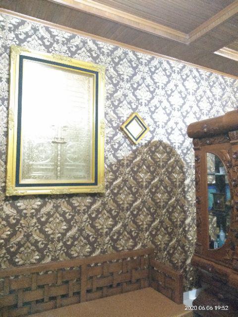 Wallpaper Dinding Vinyl Bertekstur  Timbul Dan Premium