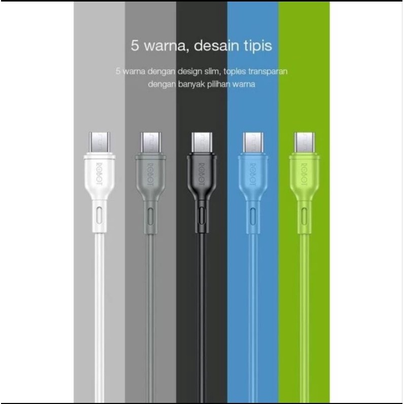 Kabel Data ROBOT RBM100S Micro Usb Original - isi 20 Per Toples