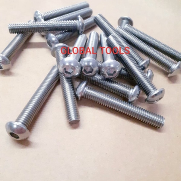 Stock Baru  Button L ss 304 m8 x 50 allen bolt 8 x 50 baut L payung ss 304 THE Tools global