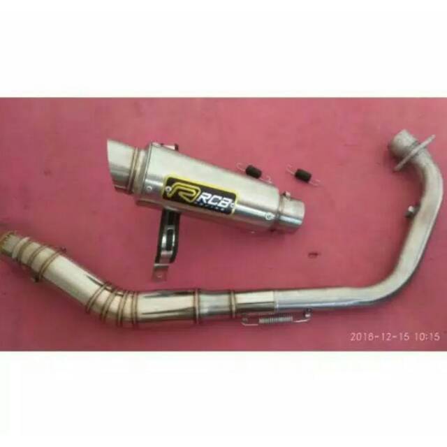 KNALPOT RACING RCB PNP MOTOR SONIC GSX SATRIA FI CB150R NEW OLD R15 V2 V3 SATRIA FU JUPITER MX DLL