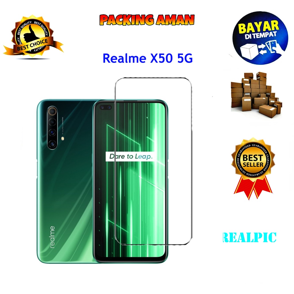 Tempered Glass Realme X50 5G 2020 Screen Protector Anti Gores