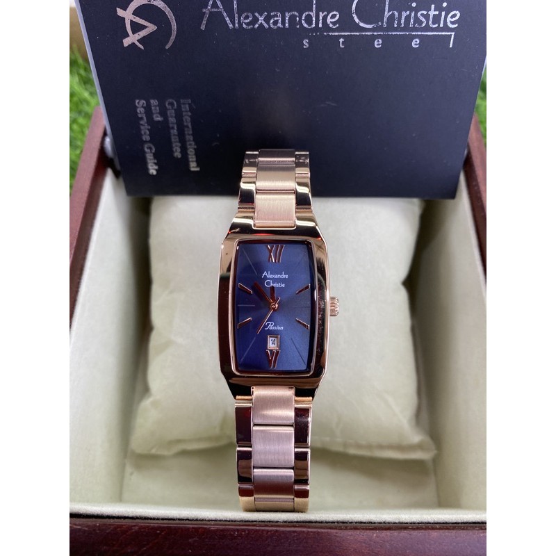 alexandre christie 2455ld rose gold wanita