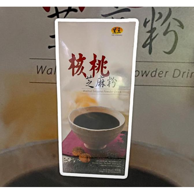 

Discount Hei Hwang Walnut Sesame Powder/ Minuman Serbuk Walnut Wijen 450gr