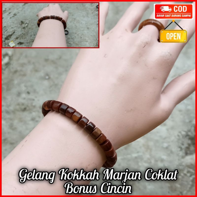 Gelang tasbih kokka FREE cin-cin kaukah koka koukah aksesoris kaukah set