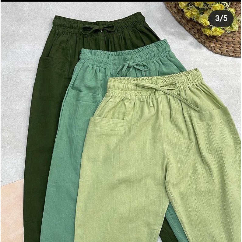 FUCHIA PANTS KRINKEL PREMIUM 7/9