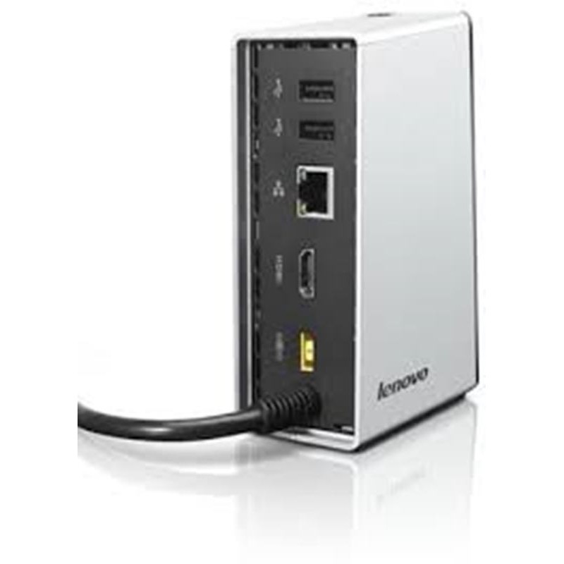 Lenovo ThinkPad OneLink Dock - Frost Silver (4X10A06127) + HDMI to VGA Adapter