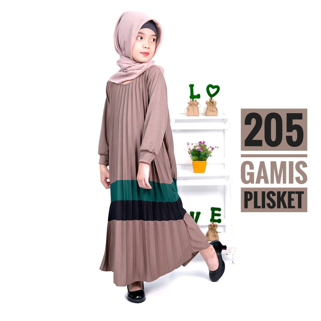 GAMIS PLISKET ANAK 205 MAXY DRESS PLISKET PRISKET PLEATED DRESS PLISKET MAYUNG FLOWY REMPEL