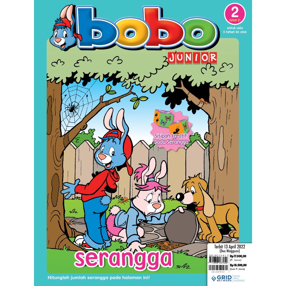Majalah Anak Bobo Junior April 2022 Terbaru