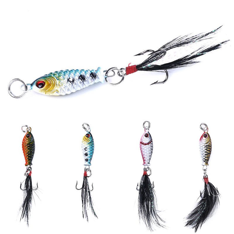 HENGJIA 16pcs lead jigs fishing lure outdoor memancing umpan pancing swimbait alat tangkap tackle