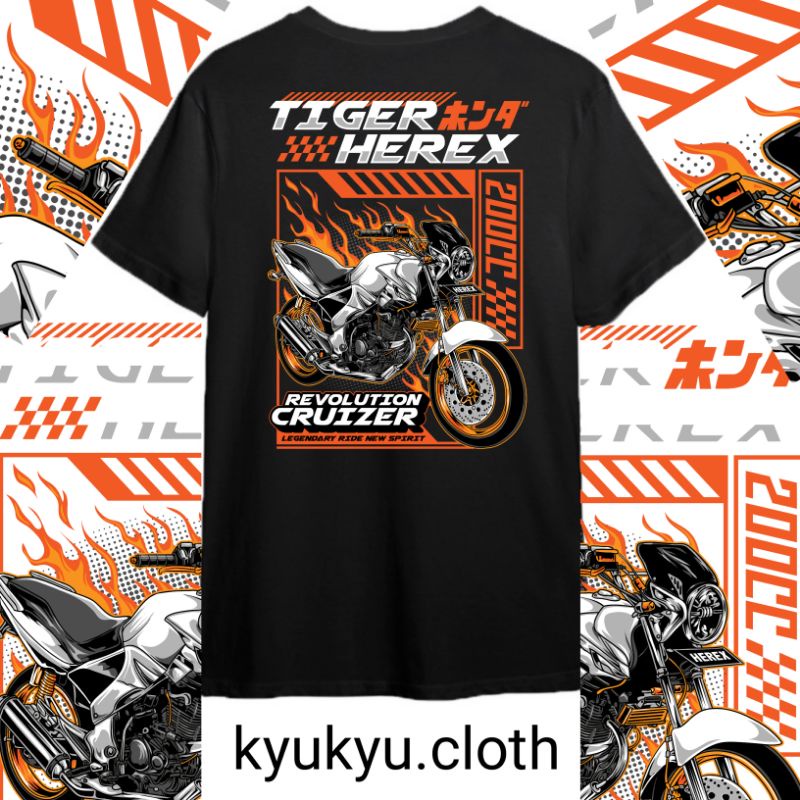 kaos motor Honda Tiger Herex part 3 T-Shirt