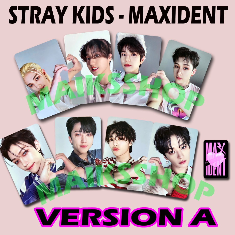 Stray Kids Skz Maxident Bangchan Hyunjin Photocard Kpop