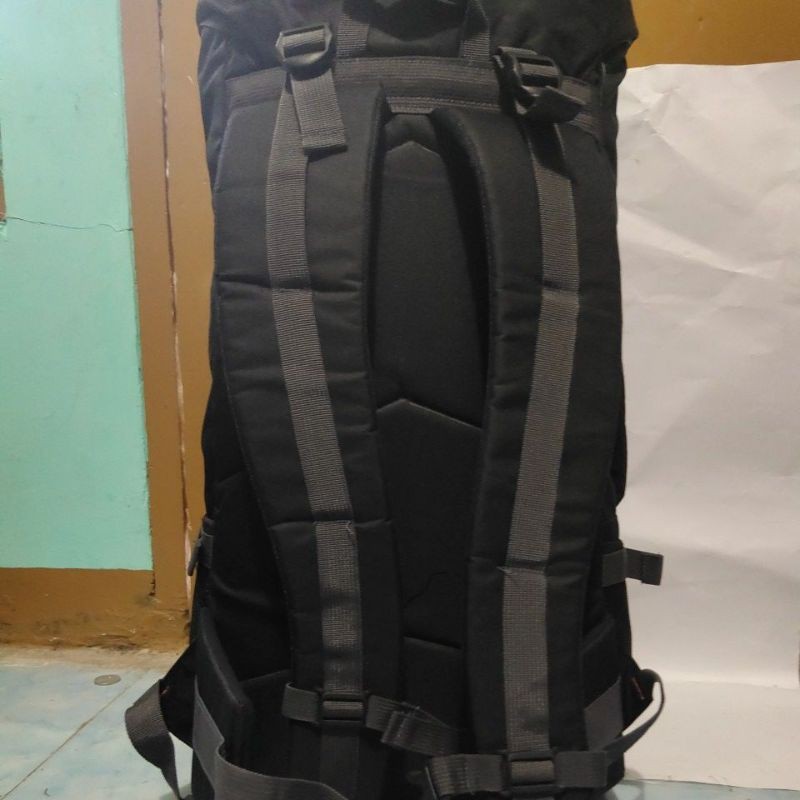 tas carrier 60l elbrush tas gunung hiking camping outdoor free raincover