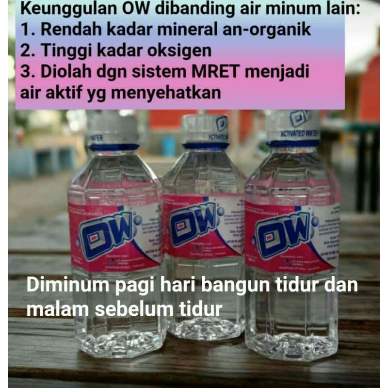 Ow Water Oxxy Water MRet Water Air Minum Kesehatan Beroksigen