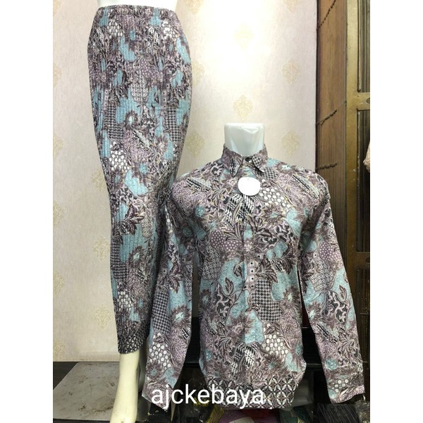 Batik couple / Baju Batik Couple / Batik Set / Rok Set / Batik Pengan Panjang