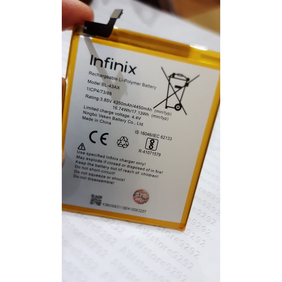 Battery Batre Baterai INFINIX ZERO 5 / X603 / INFINIX BL-43AX BL43AX BL 43AX