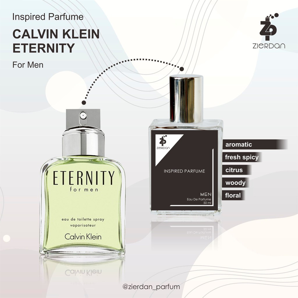 Zierdan Inspired Parfum Calvin Klein Eternity Parfume Farfum Minyak Wangi Tahan Lama Pria Cowok