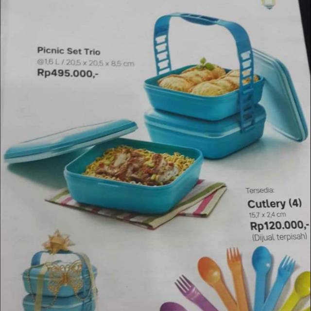 

Picknik set trio lime hijau