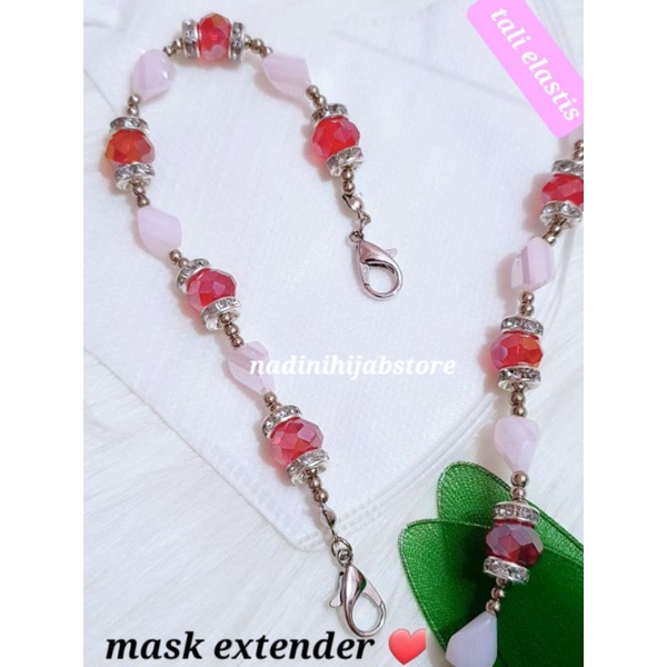 Strap Mask Konektor Masker Hijab Mutiara Mask Extender