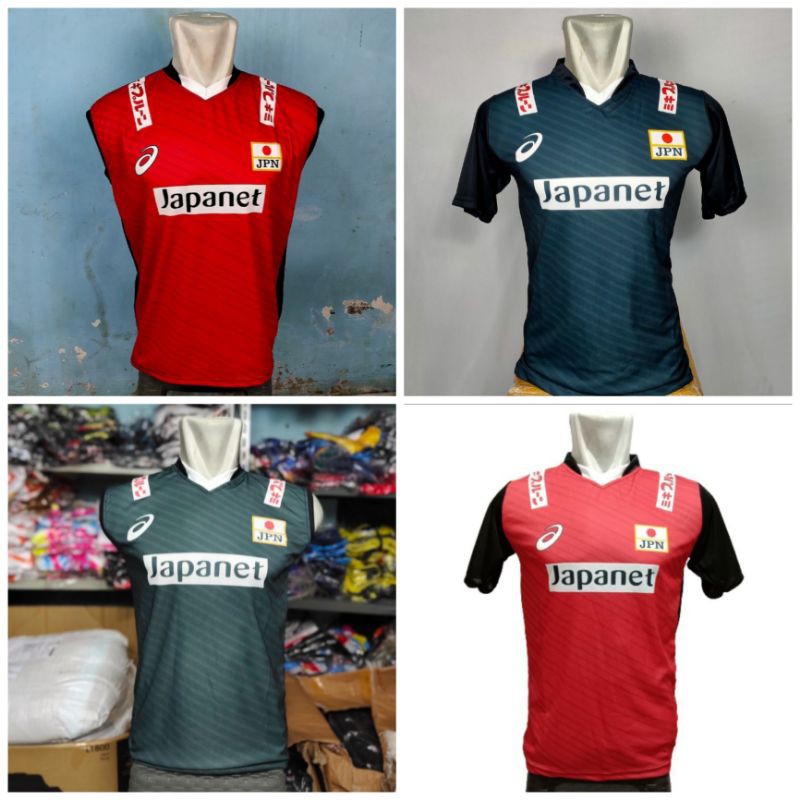 baju kaos voli timnas japan / baju voli printing / baju voli proliga