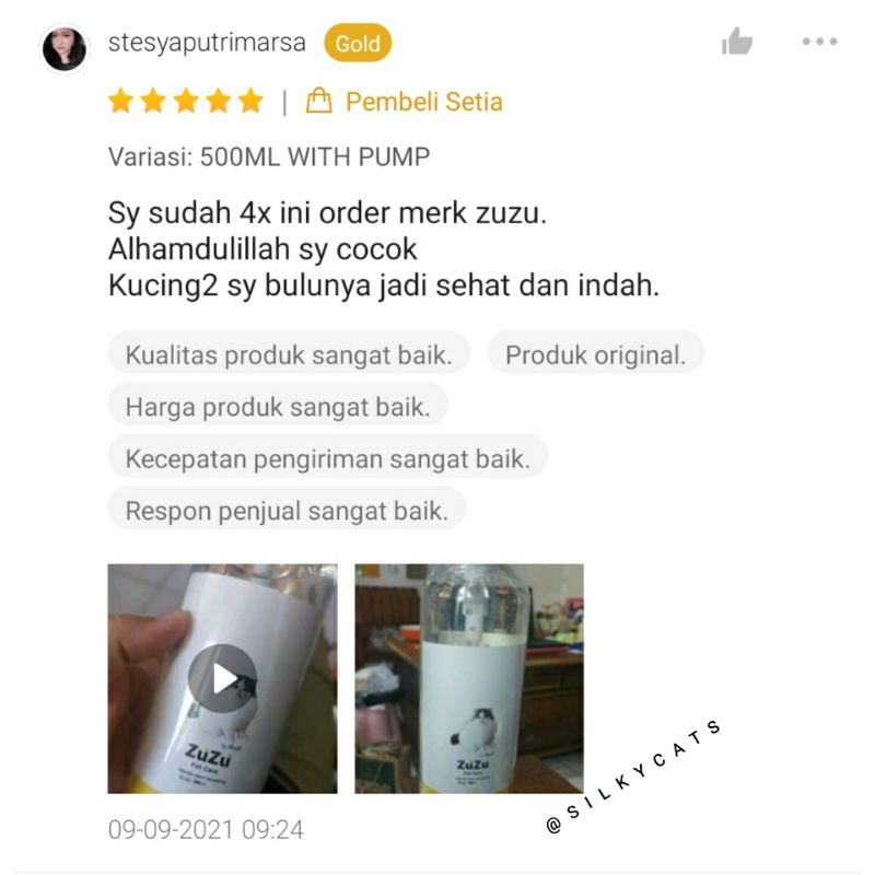 Shampoo degreaser penghilang minyak pada kucing, ZUZU GREASE AWAY SHAMPOO. ( degrease shampoo)