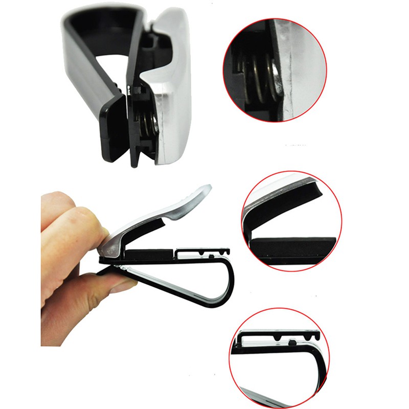 Fastener Cip Car Sunglasses Holder Kotak Kacamata Mobil Penjepit Kartu Tiket Eyeglasses Clip