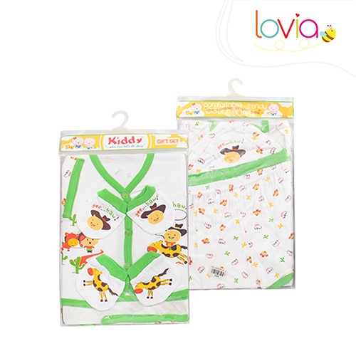 Kiddy Setelan Baju Bayi / Set Baju Bayi / Hadiah Bayi / Gift Set Motif Lucu