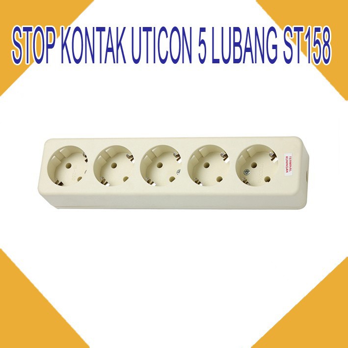 STOP KONTAK UTICON 5 LUBANG ST158