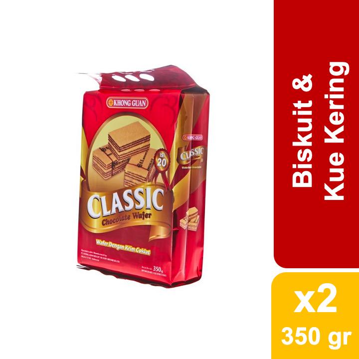 

Khong Guan Classic Wafer Chocolate 350 gr x 2 pcs