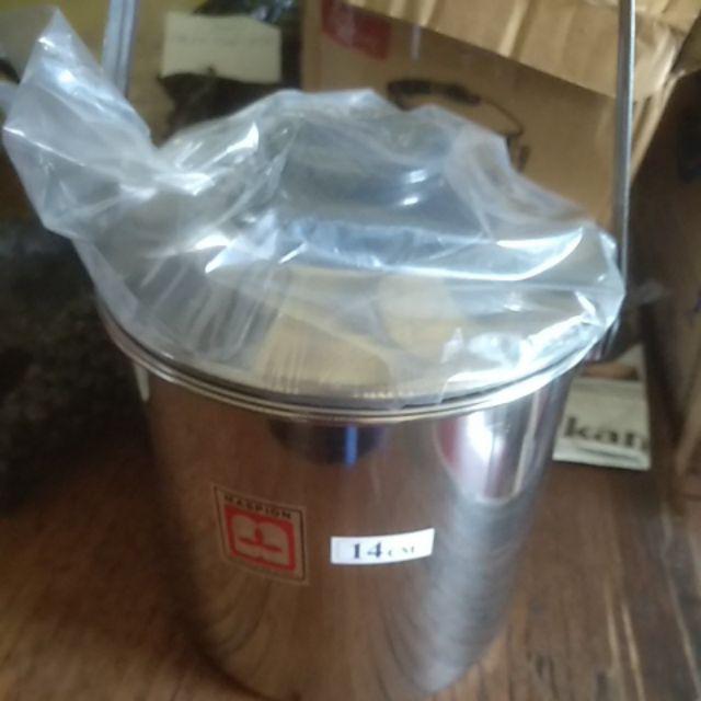 Rantang Tunggal Stainless 14cm Maspion (single Food Carrier)