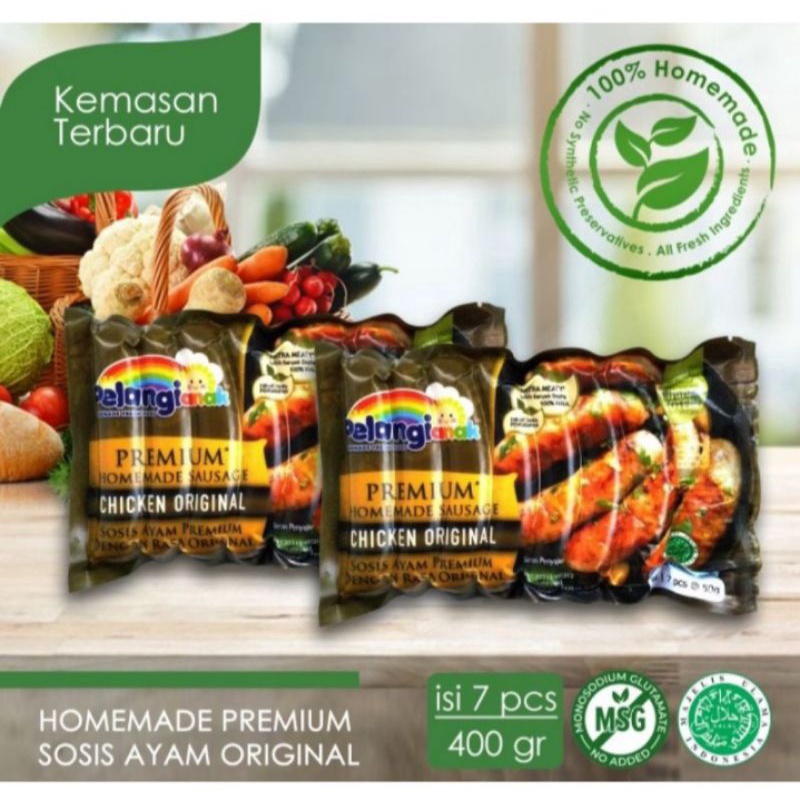 

Sosis Chicken Original Pelangi Non MSG & Pengawet Buatan