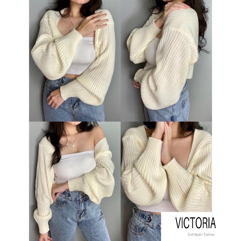 Liam Oversize Crop Bolero Cardigan PREMIUM